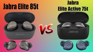 Jabra Elite 85t Vs Jabra Elite Active 75t Specifications Comparison [upl. by Leola]