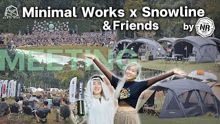 CABIN STAY  Minimal Works Snowline and Friends 2023 สนุกสุดๆ เต็นท์สวยๆเพียบ [upl. by Marfe]