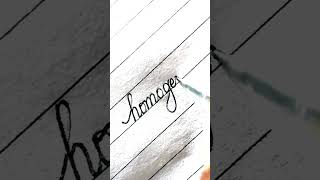 Splendorous Cursive Writing Art calligraphy handwriting trending viral ytshorts [upl. by Ahsinrats]