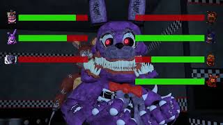 SFM FNaF Top 5 TWISTED vs Fights WITH Healthbars 2024 [upl. by Elnore]