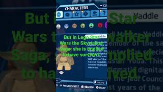 Yaddle survived in Lego Star Wars legostarwarstheskywalkersaga yaddle countdooku talesofthejedi [upl. by Augie]