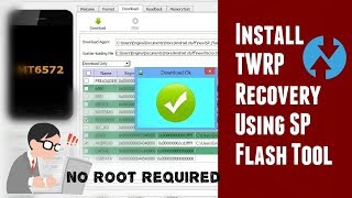 How to install TWRP recovery using SP Flash tool for both root and nonroot devices [upl. by Zachariah]