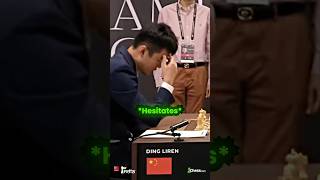 Ding Liren Surprises Gukesh on the First Move 😨 gukesh dingliren chess [upl. by Naerda]