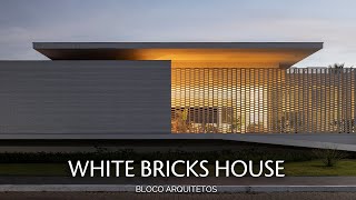 Second Skin Created from White Bricks in this House in Brasília [upl. by Crenshaw]