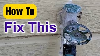 How To Fix Your Outdoor Spigot AntiSiphon Valve Leak [upl. by Norreht]