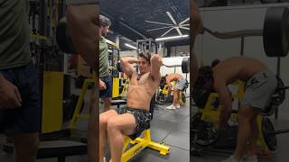 Overhead tricep extensions personaltrainer funny fitnesscomedy motivation [upl. by Calvina771]