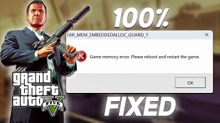 How To Fix Game Memory Error in GTA 5  GTA V Game Memory Error Fix  Game Memory Error Fixed [upl. by Giulia]