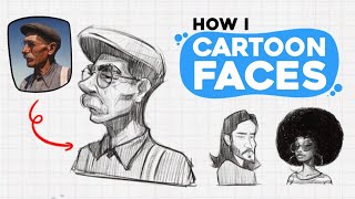 How to Draw Cartoon People from Reference [upl. by Tai]