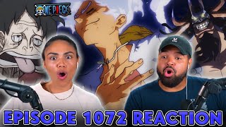 GEAR 5 LUFFY VS KAIDO One Piece Episode 1072 REACTION [upl. by Ellertal281]