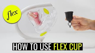 How to Use Flex Cup  Menstrual Cup Insertion amp Removal Tutorial  Flex [upl. by Namya]