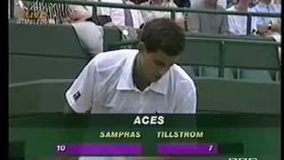 Pete Sampras great shots selection against Mikael Tillstrom Wimbledon 1998 2R [upl. by Messing995]