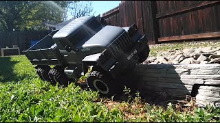 THE ABYSSER 116 SCALE RC MILITARY TRUCK M925A2 CHEAPEST 6X6 LARGE MILITARY TRUCK OUTDOOR TEXT [upl. by Solim]