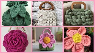 Cute crochet fancy bags ideas 2024 [upl. by Eissen]