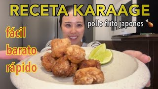 RECETA FÁCIL Y BARATA DE POLLO FRITO JAPONÉS [upl. by Daven601]