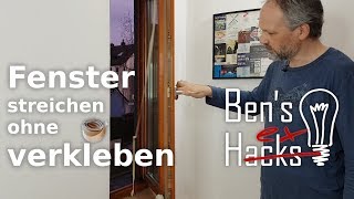 Fenster streichen ohne Verkleben [upl. by Attennaj629]