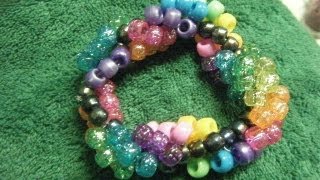 How to Make a Kandi Helix Bracelet  wwwgingercandecom [upl. by Ramiah]