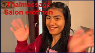 Thaifrau in Deutschland macht sich selbständig mit einem Thaimassage Salon [upl. by Eislehc293]