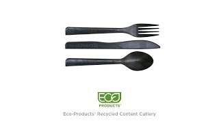 EcoProducts® Recycled Content Cutlery and Premium TakeOut Containers [upl. by Attelrahc]