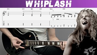 METALLICA  WHIPLASH Guitar cover with TAB  Lesson [upl. by Michele]