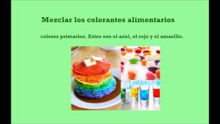 Como hacer colores con colorantes alimentarios Organicos [upl. by Ahsikam131]