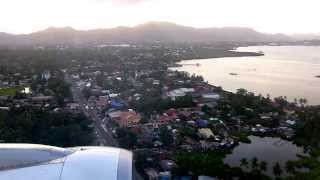 20130223 Cebu Pacific 5J657 Landing at Tacloban Airport Daniel Z Romualdez Airport TAC [upl. by Thenna]