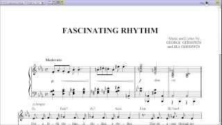 quotFascinating Rhythmquot by George Gershwin Piano Sheet Music Teaser [upl. by Odnumyar258]