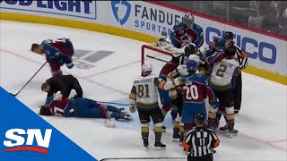 Avalanche Awarded 9Minute Powerplay After Ryan Reaves Match Penalty amp Double Minor [upl. by Yrome]