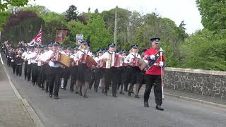 Aughrim Accordion Band  Bellaghy Scarlett Line Sunday Service 2019 5 [upl. by Amlez550]