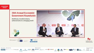 Evangelos Mytilineos Chairman and CEO of MYTILINEOS 26th Annual Economist Government Roundtable [upl. by Tonkin]