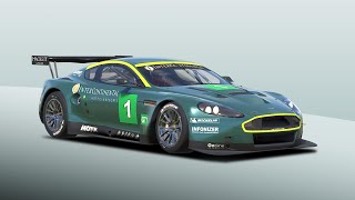 iRacing Nordschleife Aston Martin DBR9 GT1 bad setup vs Liga [upl. by Suirtimed]