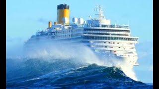 Top 10 Big Cruise Ships In Huge Storm Dangerous Waves In Hurricane [upl. by Odlanar811]