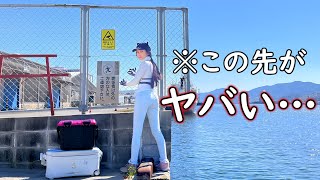 【強行】誰も釣り出来ない場所で釣りしたらすごかった…😱 [upl. by Aniraad]