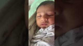 Newborn opening his eyes baby newborn cute cutebaby newbornbaby eyes youtubeshorts shorts [upl. by Yzus]