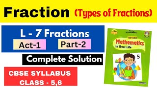 Addition Subtraction and Comparison of FractionsFractions L7 Class 45678 Fractions [upl. by Reywas]