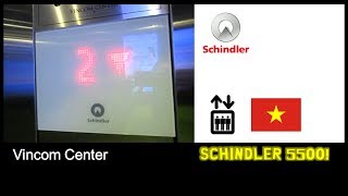 EPIC Schindler 5500 Elevators at Vincom Center Ho Chi Minh City [upl. by Lejeune]