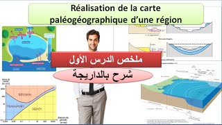 Résumé SVT 1 Bac sc ex réalisation de la carte paléogéographique dune région ملخص بالداريجة [upl. by Anitnahs651]