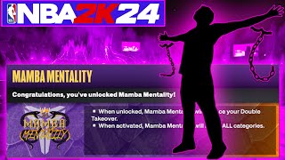 HOW I GOT MAMBA MENTALITY FAST in NBA 2K24 [upl. by Atteuqahc]