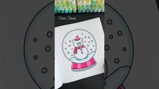 Satisfied ASMR Christmas Vibes ☃️ Colouring book asmr coloring [upl. by Hy]