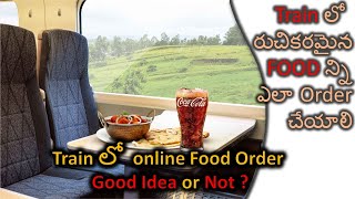 How to Order Delicious Food in Train at your Seat  Railrestro  telugu travel vlogger [upl. by Hagai]