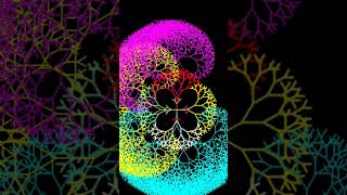 Fractal Tree 🌳😇 art satisfying maths viral shorts [upl. by Annoyek]