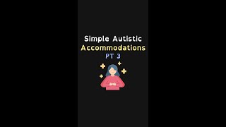 Simple Autistic Accommodations Part 3 ad audhd latediagnosedautistic [upl. by Buyers]