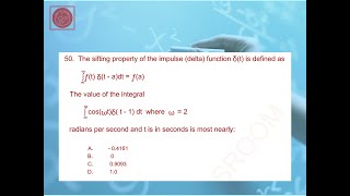 Sifting Property of Impulse Function Real Time Solution 50 for FE Exam Mock Question Series 1 [upl. by Secnarf]