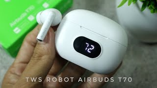 TWS murah suara mantap   Review Robot Airbuds T70 [upl. by Rekcut120]