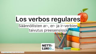 Espanja Säännöllisten verbien taivutus preesensissä lukio [upl. by Omocaig]