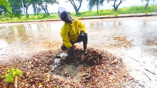 Unclogged Drains Clear Massive Flooding Drainage Solutions for Flooded Roads [upl. by Lanor]