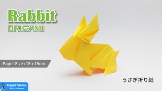 How To Make A Paper Rabbit Easy Origami Tutorial A Step by Step Guide For Beginner  ヤギ 動物折り紙 Bunny [upl. by Remmus632]