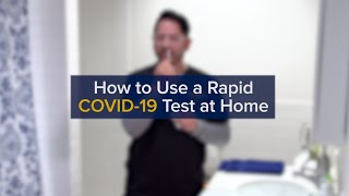 How to Do an AtHome COVID19 Rapid Antigen Test Correctly [upl. by Nauqyaj462]