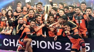 Pro Kabaddi League 2015  U Mumba beat Bengaluru Bulls in a thrilling Final [upl. by Tega]