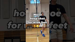 WORST BASKETBALL SHOE FOR WIDE FEET 🦶🥲👎 [upl. by Llerot]