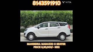 Second hand vehicles in Hyderabad mahindra marazzo m2 diesel engine manual 850000 neg 8143591910 [upl. by Ahsiruam]